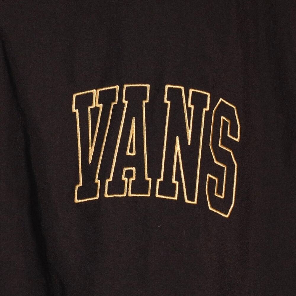 Vans Men’s Nylon Varsity Bomber Jacket – Black & Antelope Tan – Size Large – NWT - Picture 9 of 9
